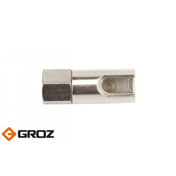 Переходник-насадка цилиндрической формы из черных металлов для смазочного шприца GROZ HC/R/01/B Арт. GR43550